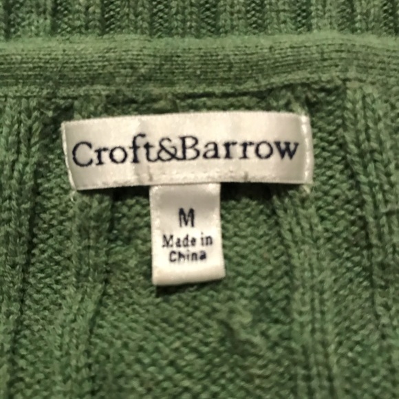 Green Cable Knit Sweater - Picture 3 of 3